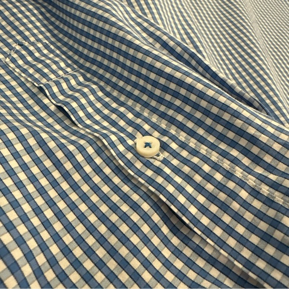 Peter Millar Seaside Finish Men’s Large Button Down Long Sleeve Shirt Blue - Picture 9 of 13